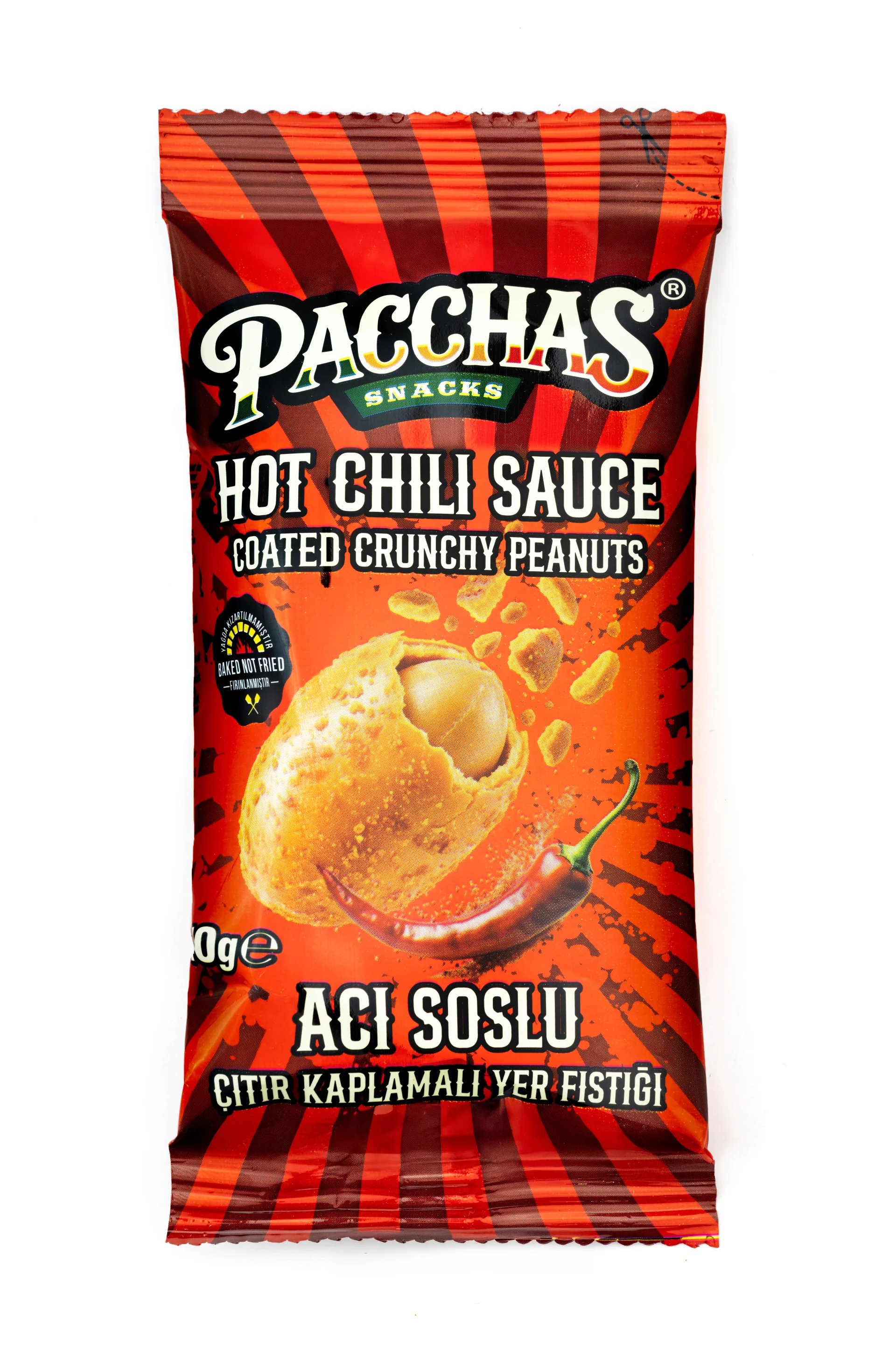 Acı Biber Soslu Çıtır Kaplamalı Yer Fıstığı