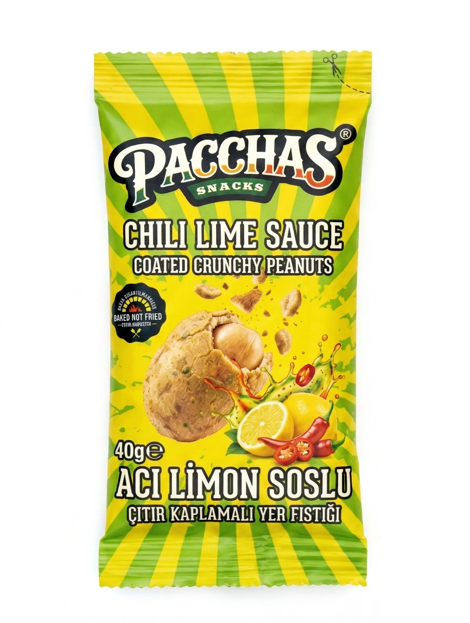 Acı Limon Soslu Çıtır Kaplamalı Yer Fıstığı