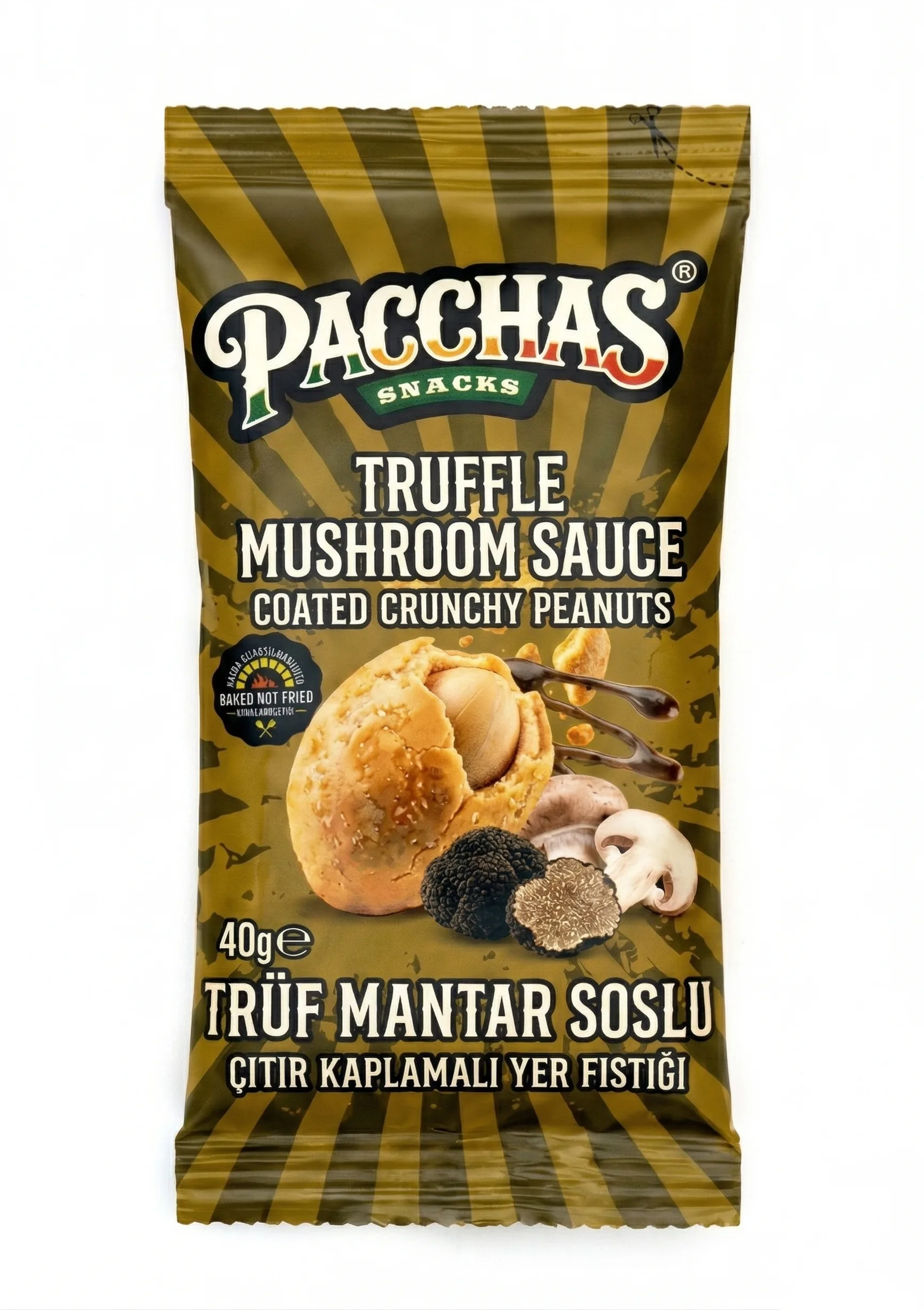 Trüf Mantar Soslu Çıtır Kaplamalı Yer Fıstığı