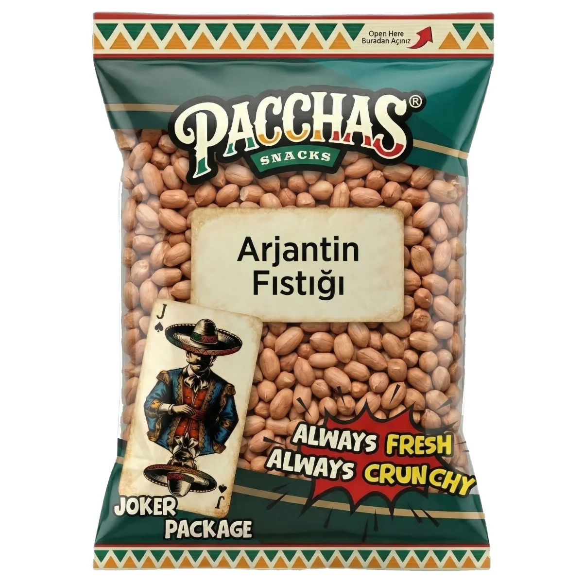 Klasik Kavrulmuş Arjantin Fıstığı