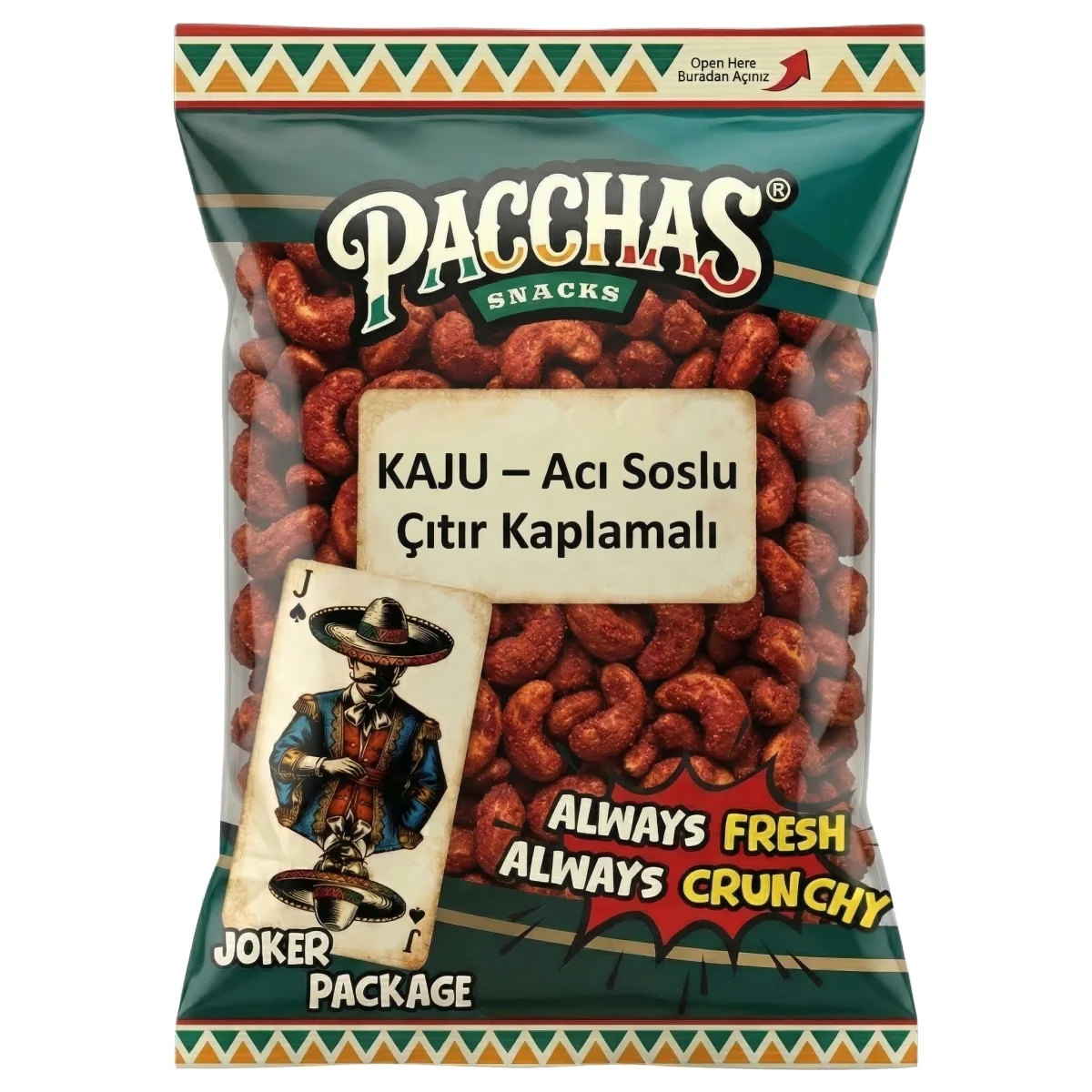 Acı Soslu Çıtır Kaplamalı Kaju